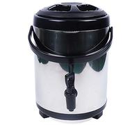 8L Stainless Steel Insulation Bucket with Tap, Insulated Beverage Dispenser Cold and Hot Drink Dispenser with Foldable Tripod, Double Insulation Barrelt Insulation for Hot/Cold Water or Beverage