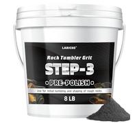 8LB Rock Tumbler Grit and Polish Refill, Step-3 Professional Polish Rock Tumbler Grit to Unlock Stunning Polished Stones. Ideal for National Geographic, KomeStone, and Other Polishers and Tumblers