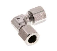 8LL Stainless steel 90 deg Elbow Cutting ring 100 Bar DIN 2353