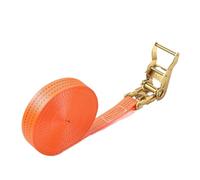 8M 2Tons Heavy Duty Ratchet Tie Down Strap, Double Hook Cargo Lashing Belt with Tensioner, Complete Set for Truck Trailer, Vehicle & Cargo Securement(A15)