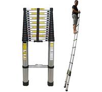 8m/ 7m/ 6.2m/ 5m/ 4.2m/ 3.8m/ 2.6m Tall Aluminum Telescoping Ladder, Extension Telescopic Ladders for Rooftop RV Attic Outdoor Indoor Use, Load 150kg (Size : 5.4m/17.7ft