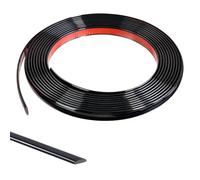8M Black Flexible Moulding Trim,Self-Adhesive Decorative Edging Strip for Tile,Wall,Mirror, Ceiling,Floor,Panel,Cabinet,Peel and Stick PVC Mirrior Frame Trim,10MM