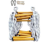 8M Fire Escape Ladder, Emergency Evacuation Tool, Flame Resistant Safety Rope Ladder, Quick Deployment Home Rescue Solution for Safe Exit, Ideal for Multi-Story Buildings