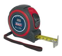 8M Heavy Duty Tape Measure With Rubberised Abs Body And Versatile Double Edged Hook