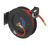 8m Retractable Rubber Air Hose with Steel Reel 10mm ID