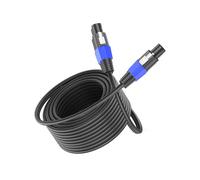8M Speakon to Speakon Cable 2 Core CCA 15AWG PA Amplifier Speaker Cable | Male to Male, High Fidelity, Stable Signal, Secure, Speakon Speaker Cable with Twist Lock for Audio, Monitor, PA Systems