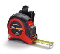 Hultafors Short Steel Tape PR 8M - 8 m, 25 mm, Metric only - Black/Red