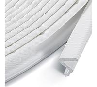 8m V-Shaped Weatherstrip, Soundproof Weather Stripping Seal Strip PU Foam V Shaped Door Draft Excluder Tape for The Protection of Large Gap Door Frames (White)