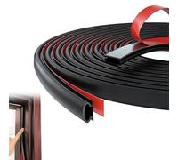 8m Weather Stripping, Self-Adhesive Silicone D Shaped Door Insulation Strip | Draft Excluder Tape for Windows Frame Small Gaps, Sound Wind Dust Water Proof (10mm W x 6mm L)