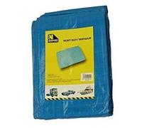 8M x 10M Blue Tarpaulin Sheet with 2 FREE coils of 6mm x 15M Polypropylene Rope