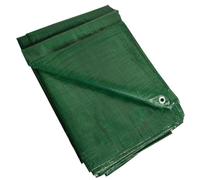 8M x 10M Green Tarpaulin Sheet with 2 Free coils of 6mm x 15M Polypropylene Rope