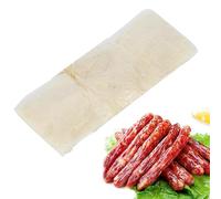 8m x 22mm Collagen Sausage Casings, Double Layered Edible Drying Sausage Casing for Flavorous Homemade Sausages Ham, Breakfast Sausage, Italian Sausage and Most Delicious Sausage
