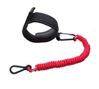 8M0092850 Boat Kill Switch Lanyard with Wrist Compatible with Mercruiser Marine Emergency Tether Safety Connector Cord 54 Inch/137cm Long - Replacement for 15920Q54 823037A09 Alloy Clip Red 1Pcs