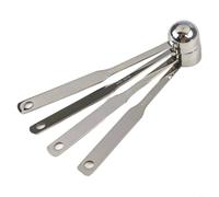 8ml and 25ml Stainless Steel Coffee Scoop Long Handle Measuring Spoon for Deep Jars Tea Sugar Flour Spices Polished Silver Finish Dishwasher Safe Kitchen Utensil(25ml)