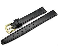 8mm 10mm 12mm 14mm 16mm 18mm 20mm 22mm 24mm 26mm 28mm 30mm Calf Grain Genuine Leather Watch Straps - Six Colours Available (18mm, Black)
