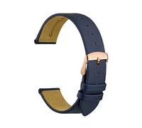8mm 10mm 12mm 14mm 16mm 18mm 20mm Leather Watch Band Bracelet for Ladies Stainless Steel Buckle Replacement Strap, 16mm