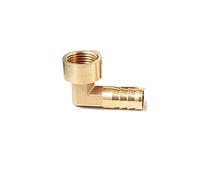 8mm 10mm 12mm 14mm 16mm Hose Barb Connector,1/4" 1/3" 1/2" BSP Female Thread Elbow Brass Barbed Pipe Fitting(12mm OD 1/2")