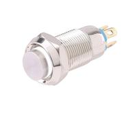 8MM 10MM 12MM 16MM Metal Button Switch Self rest High Head Momentary 1 Normally Open Waterproof(1PC white,8MM_SELFRESET_3-6V)