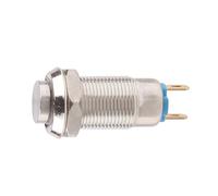 8MM 10MM 12MM 16MM Metal Button Switch Self rest High Head Momentary 1 Normally Open Waterproof(No light,12MM_SELFRESET_12-24V)
