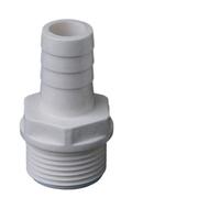 8mm 10mm 12mm 16mm OD Hose Barb X 1/2" 3/4" Male Thread PVC Tube Joint Pipe Fitting Coupler Adapter Water Connector(Gray,12MM_3/4")