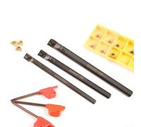 8mm/10mm/12mm Internal Thread Turning Tool Holder Set for 11IR AG60 Inserts - Alloy Steel, Right-Hand, 45HRC Hardness, 95° Rake Angle, Includ