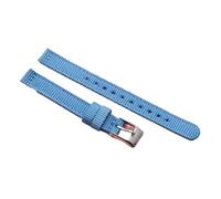 8mm 10mm 12mm Two Piece Nylon Watch Strap With Stainless Steel Buckle For Men And Women Sport Loop Bands(Dark blue,12mm)