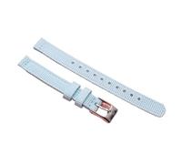 8mm 10mm 12mm Two Piece Nylon Watch Strap With Stainless Steel Buckle For Men And Women Sport Loop Bands(Light blue,8mm)