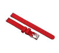 8mm 10mm 12mm Two Piece Nylon Watch Strap With Stainless Steel Buckle For Men And Women Sport Loop Bands(Dark red,12mm)