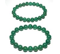 8mm&10mm Green Aventurine Bracelet Set for Women Men | Natural Luck Prosperity Stone Beads - Handmade Heart Chakra Crystal Jewelry for Abundance Meditation