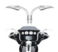 8mm 10mm Motorcycle Rearview Mirrors Compatible with Harley Davidson Road King Street Electra Glide Road Glide Dyna Softail Ultra Classic Sportster XL883 1200