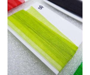 8mm 10mm Sheer Organza Ribbon 302D, 08 Light Olive Green, 2 Metres