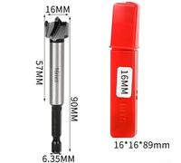 8mm-25mm Hex Shank Multi-Tooth Flat Drill Bit for Woodworking, Hinge Boring and Applications, Made of High Carbon Steel for Wood, Plastic and Plywood(16mm)