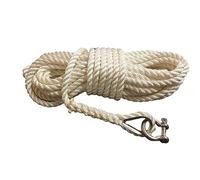 8mm 3 Strand Nylon Rope Anchor Line With Stainless Steel Thimble & Shackle - Anchor Rope - Mooring Rope (30 Metres)