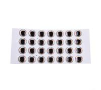 8mm 3D Fly Tying Eyes Stickers Gold Red Silver(Silver 10mm)