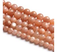 8MM 45PCS Natural Stone Sunstone Gemstone Loose Beads for Jewelry Making DIY Bracelet Crystal Beads