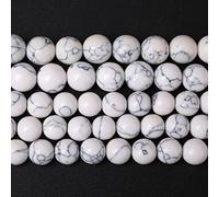 8MM 45PCS White Turquoise Spacer Loose Beads for Jewelry Making DIY Bracelet Necklace 1 Strand 15‘‘