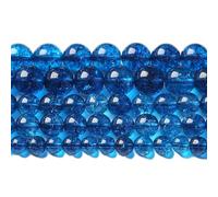 8MM 46PCS Natural Stone Blueberry Crystal Beads Quartz Power Loose Beads for Jewelry Making DIY Bracelet