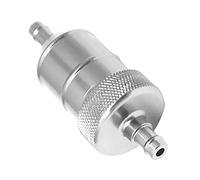 8mm 5/16" Aluminium Inline Fuel Petrol Diesels Filter Universal Silver