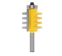 8mm,6mm,1/4 inc Shank Rail Reversible Finger Joint Glue Router Bit Cone Tenon Woodwork Cutter Power Tools Wood Router Cutter Router Bit Set for Wood Planer(6mm Shank)