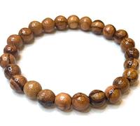 8mm Beads ~ Olive Wood Bracelet Handmade Bethlehem Jerusalem