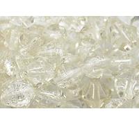 8mm Bicone Crystal Beads with Colour Choice - Hand Made Bead Craft Jewellery Bracelet Necklace Making (Clear, 5 Packs)