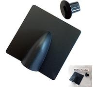 8mm - Black Brick Blast Buster & Bush/Grommet Cable Hole Cover Kit - Indoor & Outdoor Single RG6 Coaxial/Satellite Burst Plate Tidy Cap - CCTV - Loops