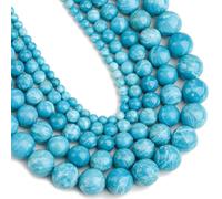 8Mm Blue Celestite Natural Gemstone Round Spacer Beads For Jewelry Necklace Bracelet Diy Craft