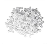8mm Brick Wall and Deck Board Spacers, Plastic Tile Leveling Spacers for Professional Flooring, Decking & Masonry Installations, 100 PCS White