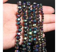 8Mm Champagne Gold Glass Crystal Faceted Round Spacer Beads For Jewelry Necklace Bracelet Diy Making
