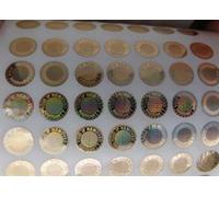 8mm Circles Warranty Void Hologram Small Security Labels Stickers Tamper Evident Gold Golden Foil x 500