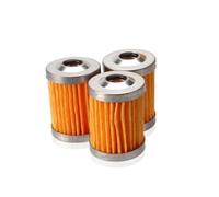 8mm CNC Aluminum Gasoline Cleaner +3/5 Pieces Reusable Cleanable Fuel Filter Motorcycle Quad Inline Oil and Gas Fuel Filter(3PC)