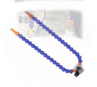 8mm connector Threaded flexible water coolant pipe hose, adjustable round/santhem nozzle cooling pipe hose, inner pipe with lathe CNC wat Strong magnetic base, tube length 400mmx2pcs 7mm round nozzle