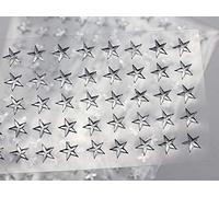 8mm Crystal LQ01 Star Self Adhesive Acrylic Rhinestones Plastic Face Gems Stick On Body Jewels for DIY Cards and Invitations Crafts Bling Sticker - 5 Sheets - 250PCS