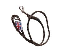 8mm Diameter, 1,2m Recycled Rope Clip Lead - Nickel Plated Fittings